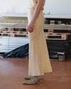 BASERANGE Linen Skirt Portugal BAS-SSDY-FL-AU25-ANA YELLOW (SKDY-SL-000)